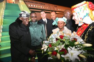 President Tinubu arrives in Ankara, Türkiye