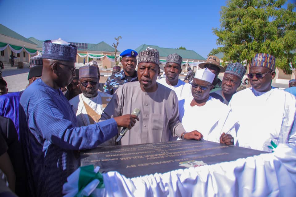 Zulum inaugurates 2 schools, flags off High Islamic College project 2 Zulum inaugurates school projects