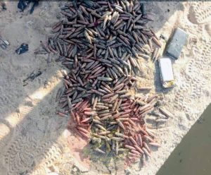 Troops recover large cache of 12.7mm ammunition warheads in sustained operations