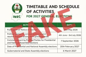 fake election timetable