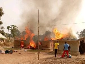 fire razes over 300 homes in Akume’s Wannune village
