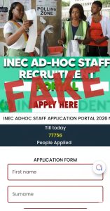 inec fake recruitment