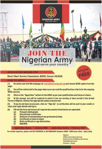 nigerian Army recruitment.