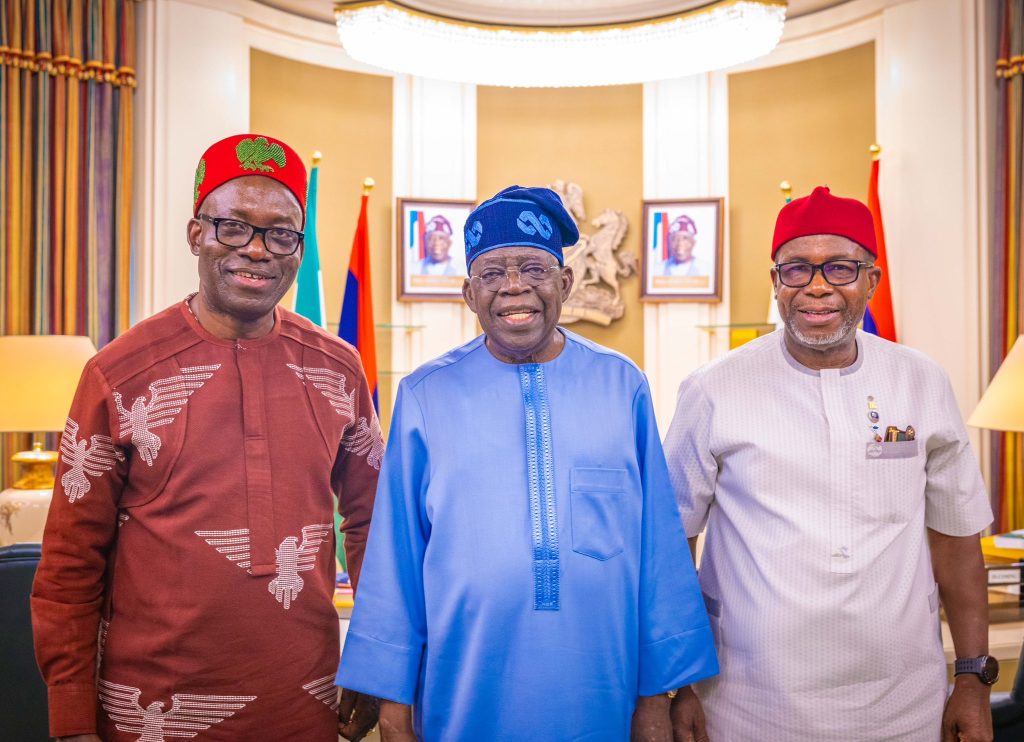 President Bola Tinubu, Anambra State Governor, Charles Soludo and Emeka Offor