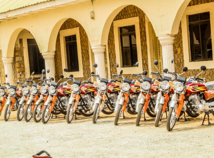 Langtang North Chairman distributes 15 motorcycles to security agencies