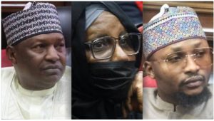 Court sends Malami, wife, son back to prison