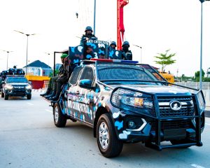 Nigeria Police Force on patrol