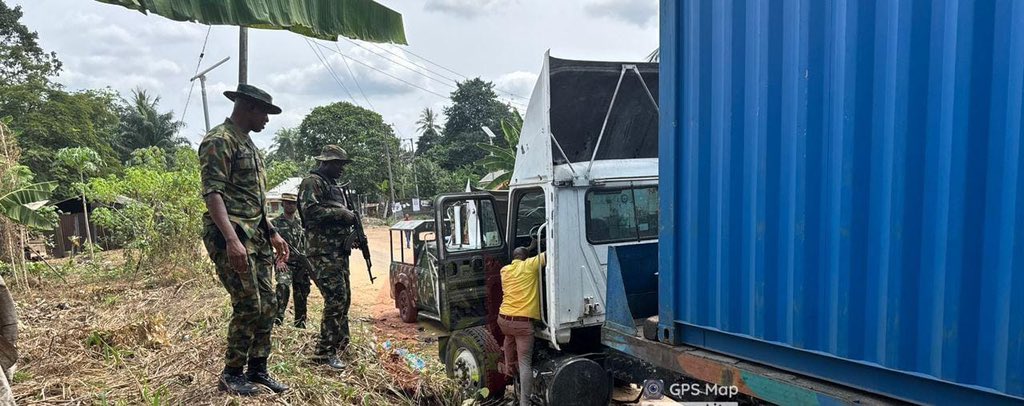 Troops arrest suspected criminals, recover stolen truck in Abia