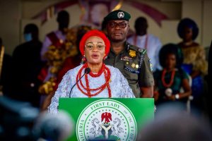 The First Lady, Oluremi Tinubu was conferred with the traditional title of Utukpa-Oritse of Warri Kingdom alias Ugbone