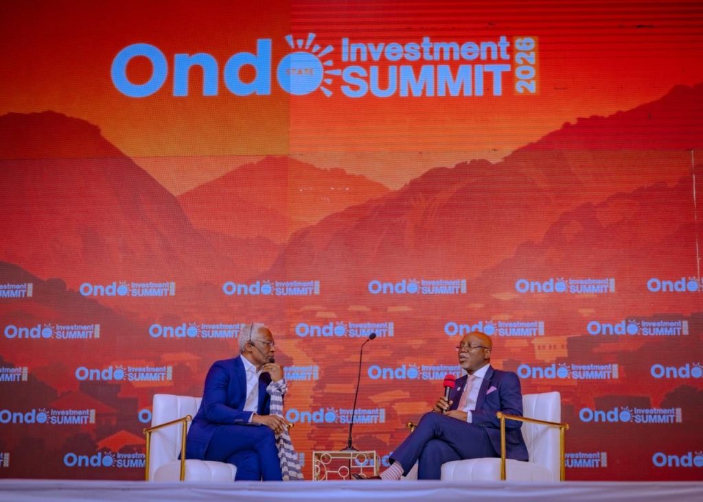 Ondo Govt signs MoUs on Deep Sea Port, $4bn fertiliser plant 2 Ondo State Governor,Lucky Aiyedatiwa speaking during the Ondo State Investment Summit 2026 in Akure