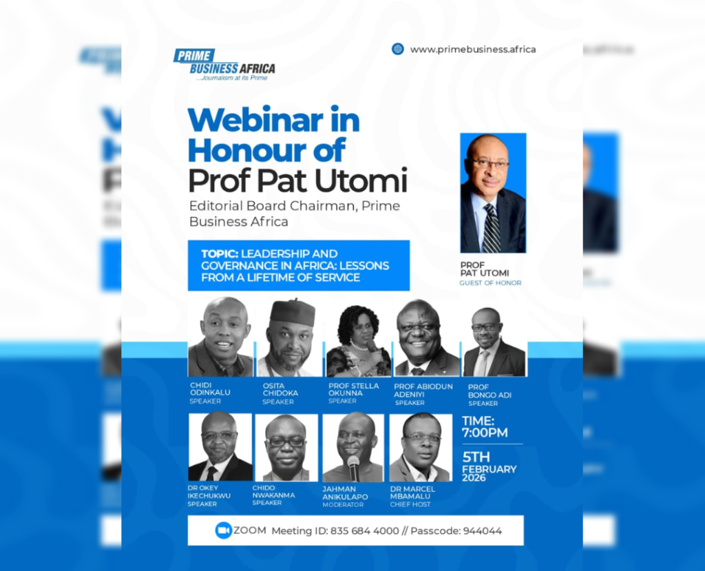 Utomi @70: Speakers at Prime Business Africa webinar hail his ethics, ideas, leadership