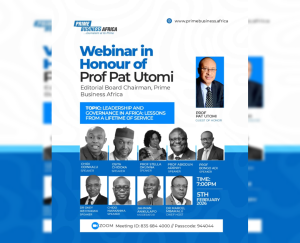 Utomi @70: Speakers at Prime Business Africa webinar hail his ethics, ideas, leadership