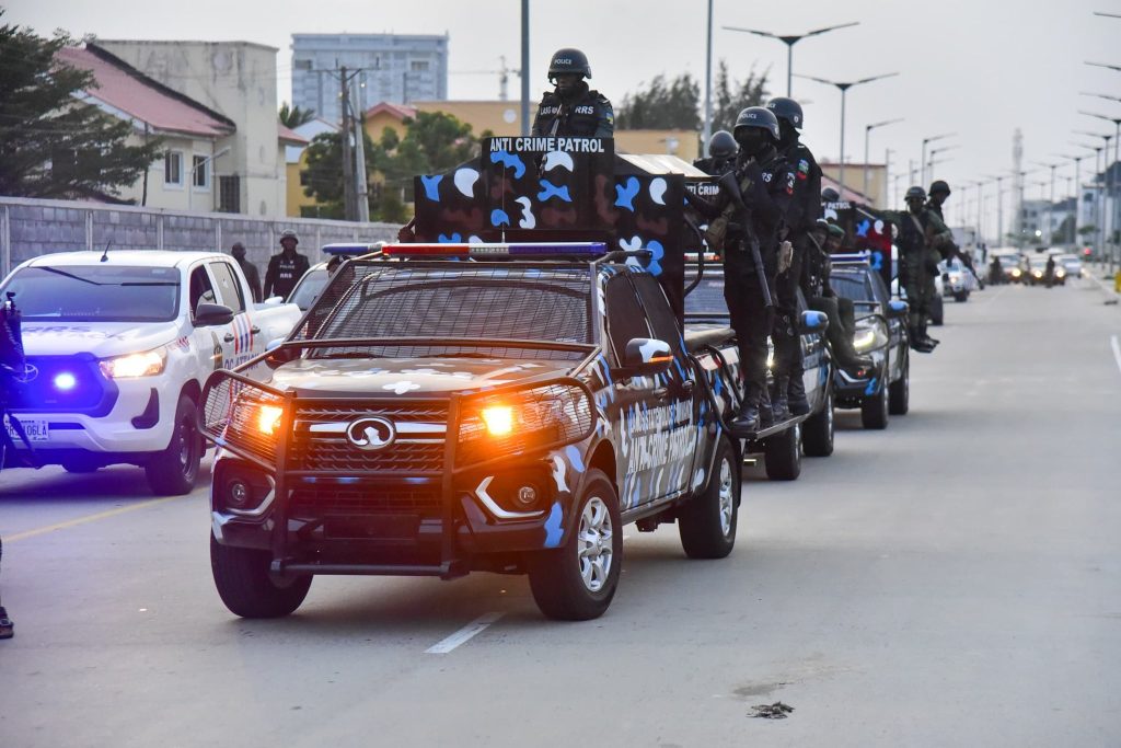 Nigeria Police on patrol