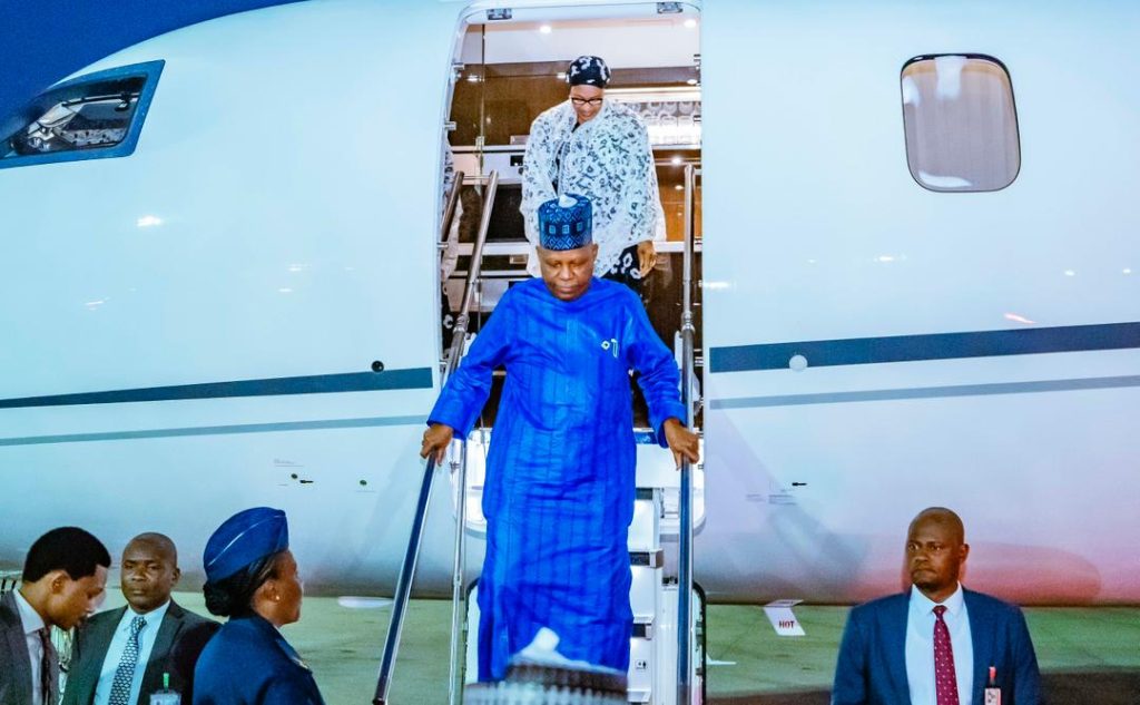 Shettima back in Abuja after successful engagements at 39th AU Summit