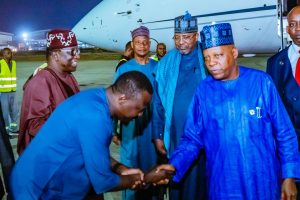 Shettima back in Abuja after successful engagements at 39th AU Summit