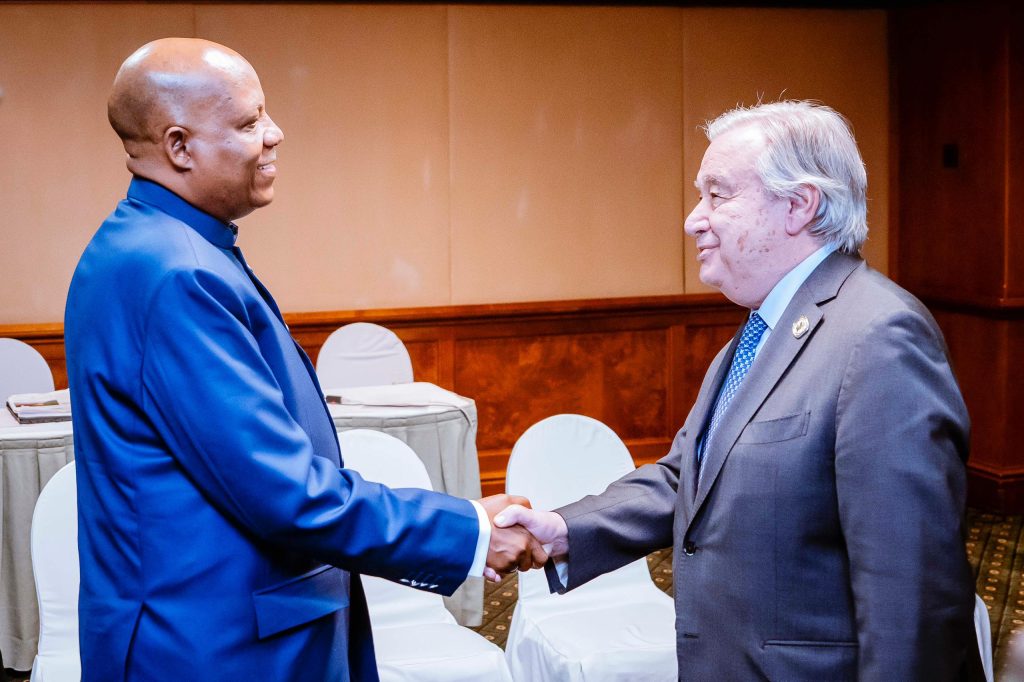 Vice President Kashim Shettima has held talks with the United Nations Secretary-General, António Guterres