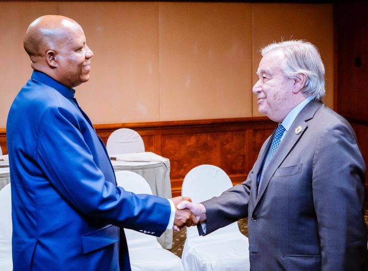 Vice President Kashim Shettima has held talks with the United Nations Secretary-General, António Guterres