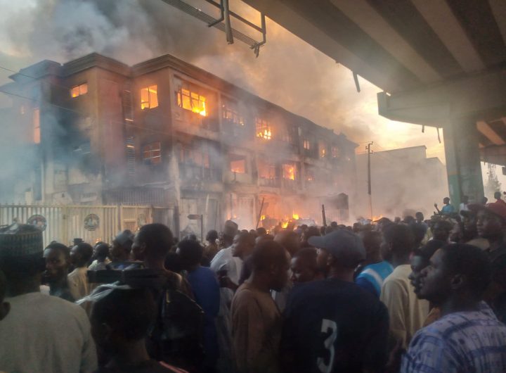 Singer market fire in Kano