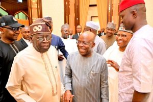 President Bola Tinubu and VP Kashim Shettima Tinubu, Shettima during the interfaith Iftar with governors at Presidential Villa