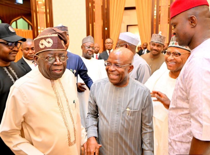 President Bola Tinubu and VP Kashim Shettima Tinubu, Shettima during the interfaith Iftar with governors at Presidential Villa
