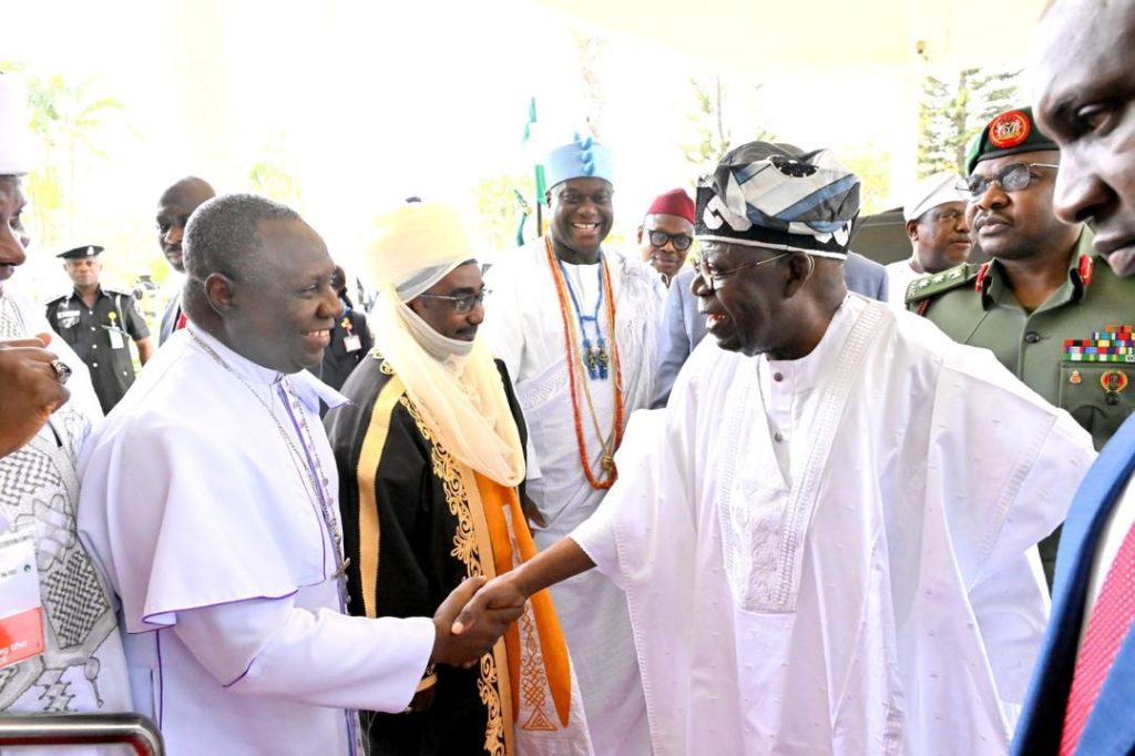 Tinubu to young health fellows: Serve with honour, humility and courage, the Nation believes in you 2 President Bola Tinubu in a handshake with the President of the Christian Association of Nigeria (CAN), His Eminence, Archbishop Daniel Okoh, at the National Traditional and Religious Leaders Summit on Health at the State House, Abuja, on Tuesday, February 17, 2026