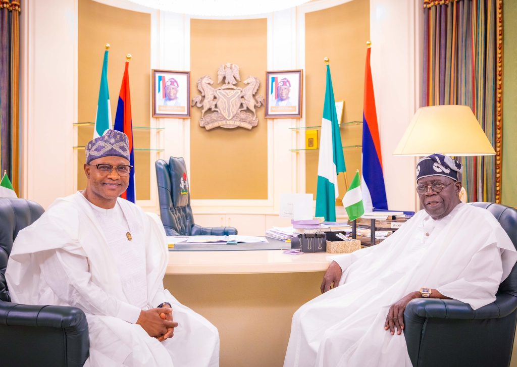 Tinubu receives Uba Sani, gets briefing on rescue of abducted Kaduna worshippers 2 President Bola Tinubu and Kaduna State Governor, Uba Sani during a courtesy visit in Abuja