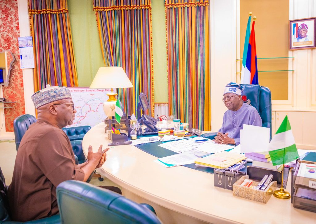 Tinubu meets Kwara Governor Abdulaziz