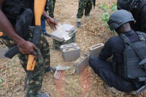 Troops deal strategic blow to terrorists network in Kogi, destroy camp, recover arms
