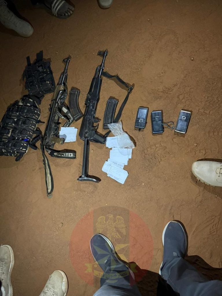 Troops neutralise terrorists, discover shallow grave, recover arms, logistics items in Borno 2 Troops intercept weapons in Borno