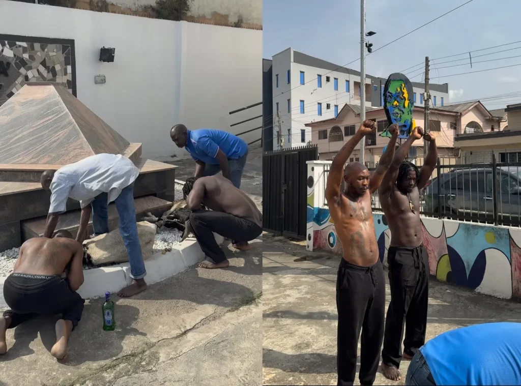 VDM Seun Kuti visit Felas grave
