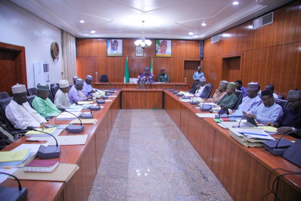Borno: Zulum vows to address insecurity, complete ongoing projects 2 borno Zulum meeting