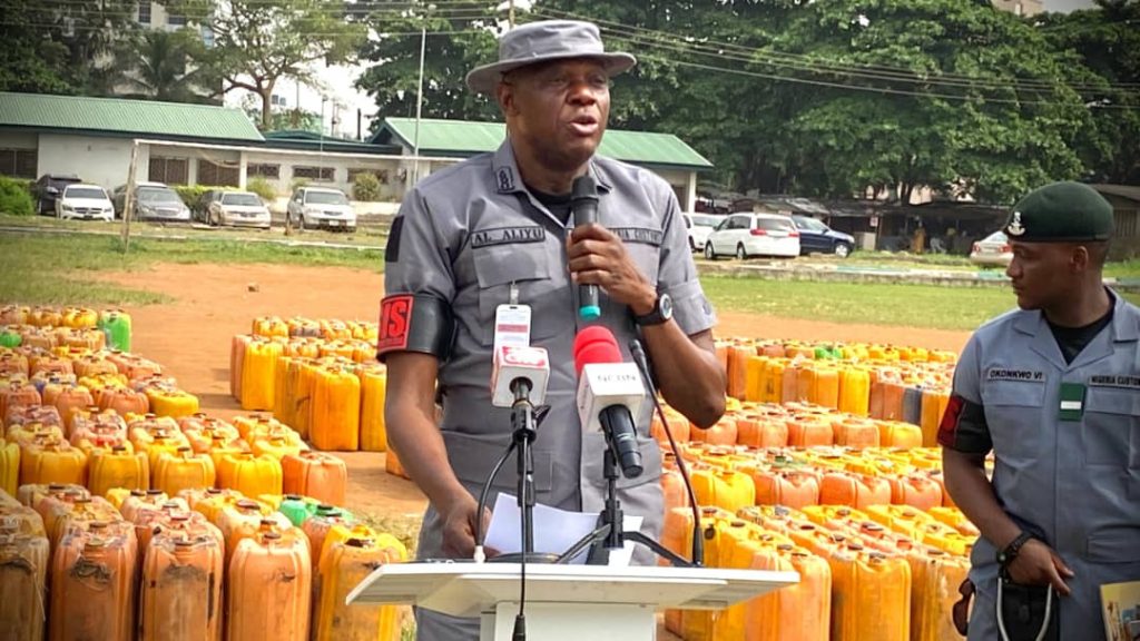 customs seizes smuggle petrol in Badagry
