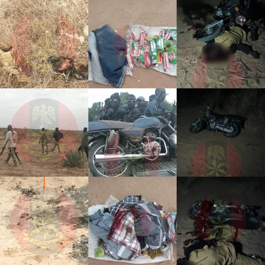 Troops neutralise terrorists, discover shallow grave, recover arms, logistics items in Borno