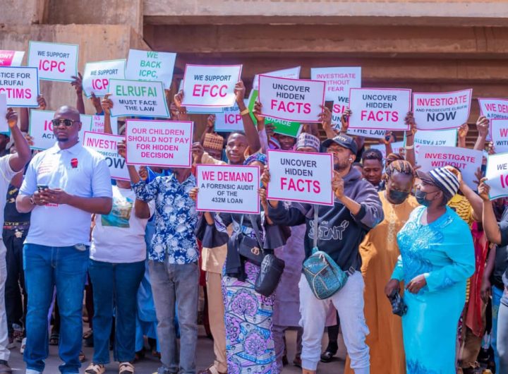 protesters wants efcc DSS ICPC to prove El Rufai