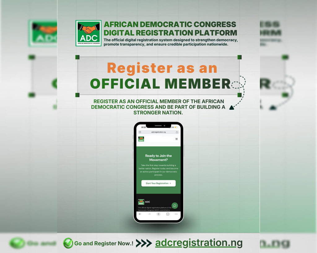 ADC begins free online membership registration across Nigeria