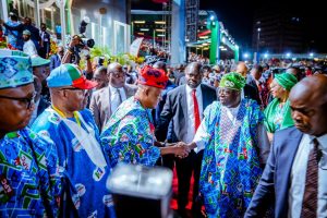 President Bola Tinubu and and Vice President Kashim Shettima during the APC National Convention in Abuja. Photo credit: State House Abuja