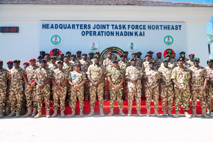 CDS, COAS in Borno commend troops, order intensified offensive against terrorists 3 CDS, COAS in Borno commend troops, order intensified offensive against terrorists