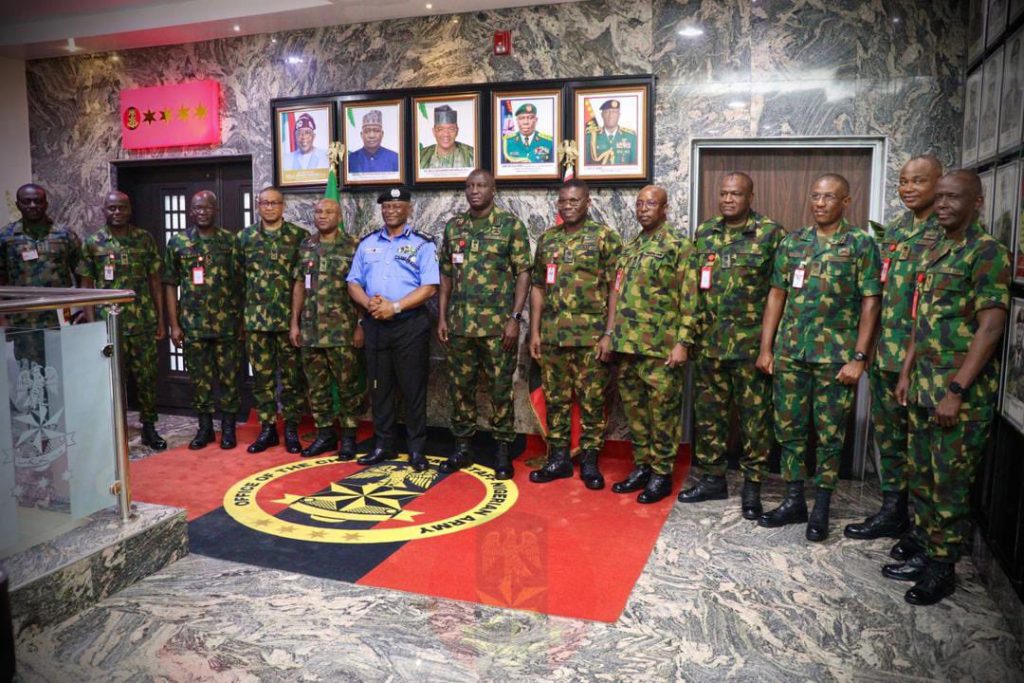 COAS to IGP: Unified, coordinated approach among security agencies remains indispensable 3 COAS IGP seeks coordinated approach among security agent.jpg