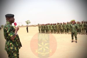 COAS addressing military troops