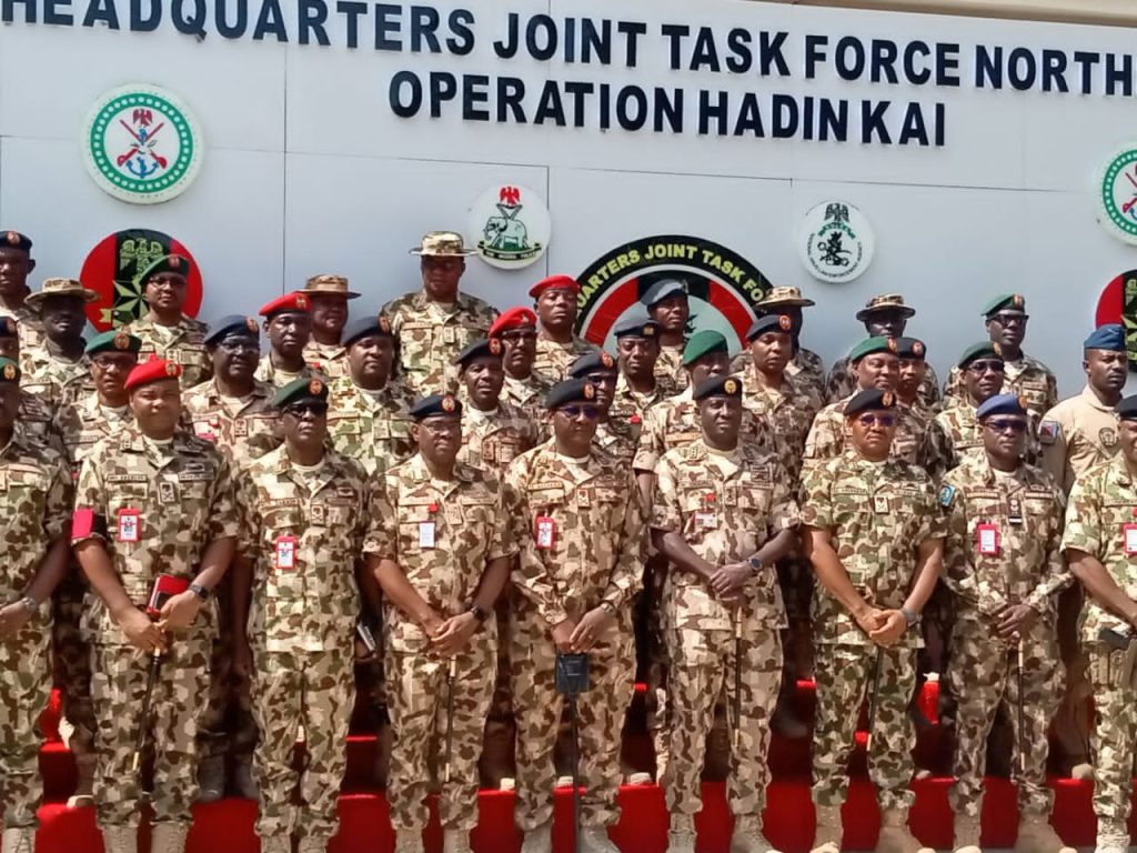 Chief of Army Staff, Lieutenant General Waidi Shaibu, on Saturday visited the theatre of operations in Maiduguri