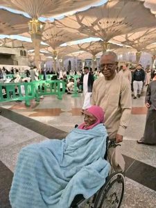 Former Kaduna State Governor, Nasiru El-Rufai and his late mother, Hajiya Umma El-Rufai