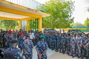 IGP Disu addressing police in Borno