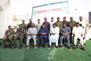 Kefas, Fintiri, TY Danjuma meet Defence Minister to boost security cooperation in Taraba, Adamawa