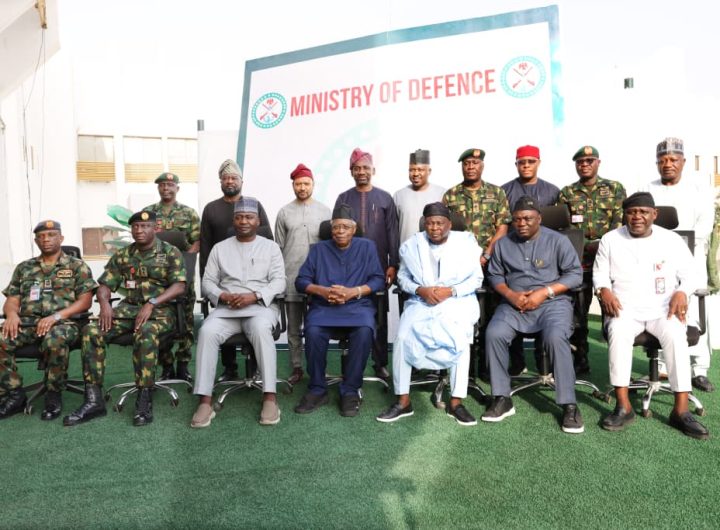 Kefas, Fintiri, TY Danjuma meet Defence Minister to boost security cooperation in Taraba, Adamawa