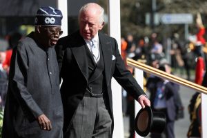 Nigeria's President Bola Tinubu and Britain's King Charles III