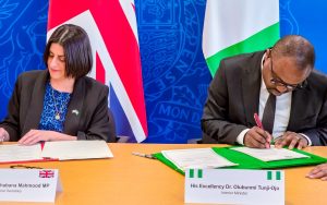Nigeria signs deals with UK