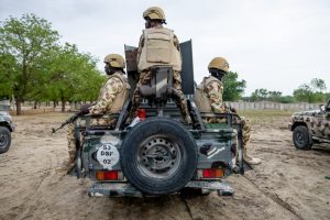 Nigerian Army troops on patrol