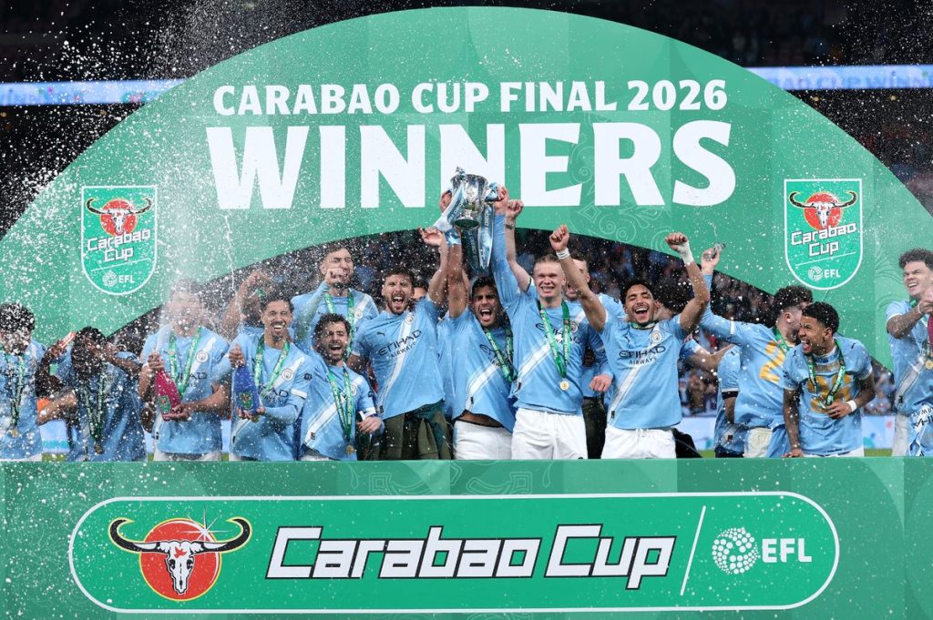 O’Reilly brace sinks Arsenal as Manchester City win Carabao Cup