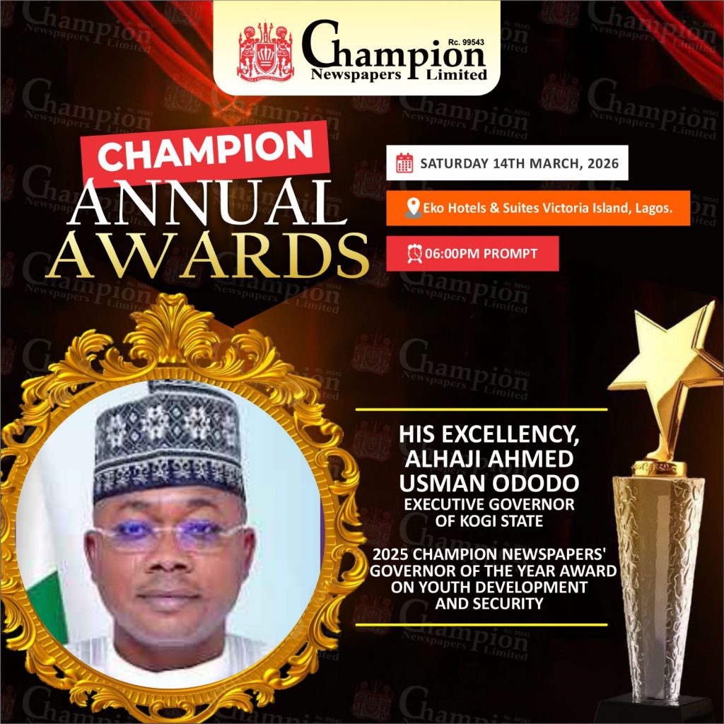 Ododo bags Champion Newspapers Governor of the year