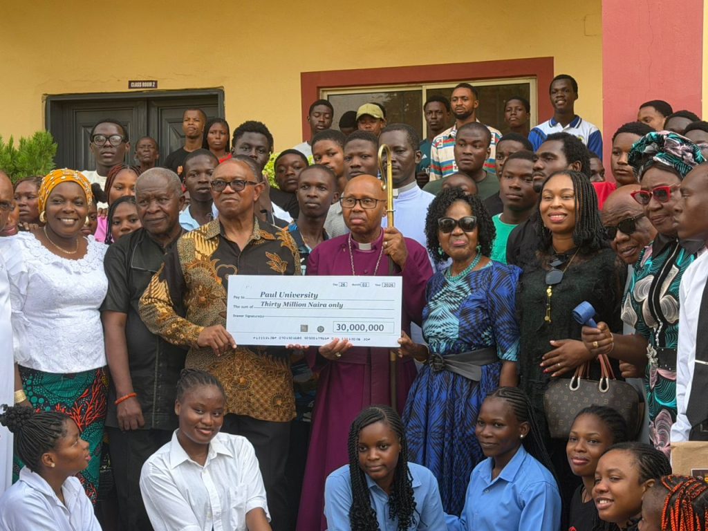 Peter Obi donates ₦30m to Paul University Awka, urges students to embrace education for better future